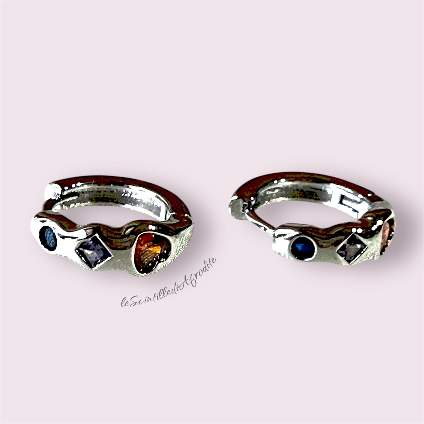 Orecchini hoops mini Fiamma Liquida