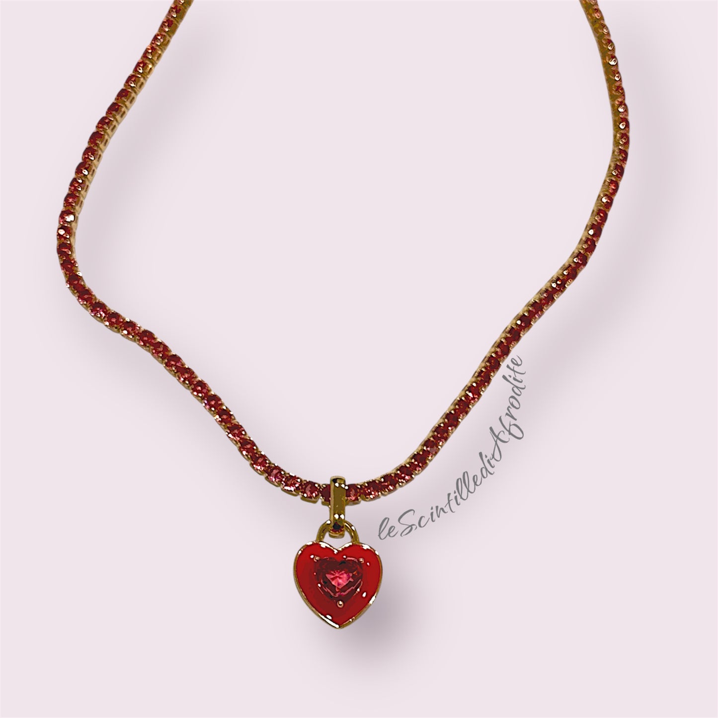 Collana Cuorella tennis