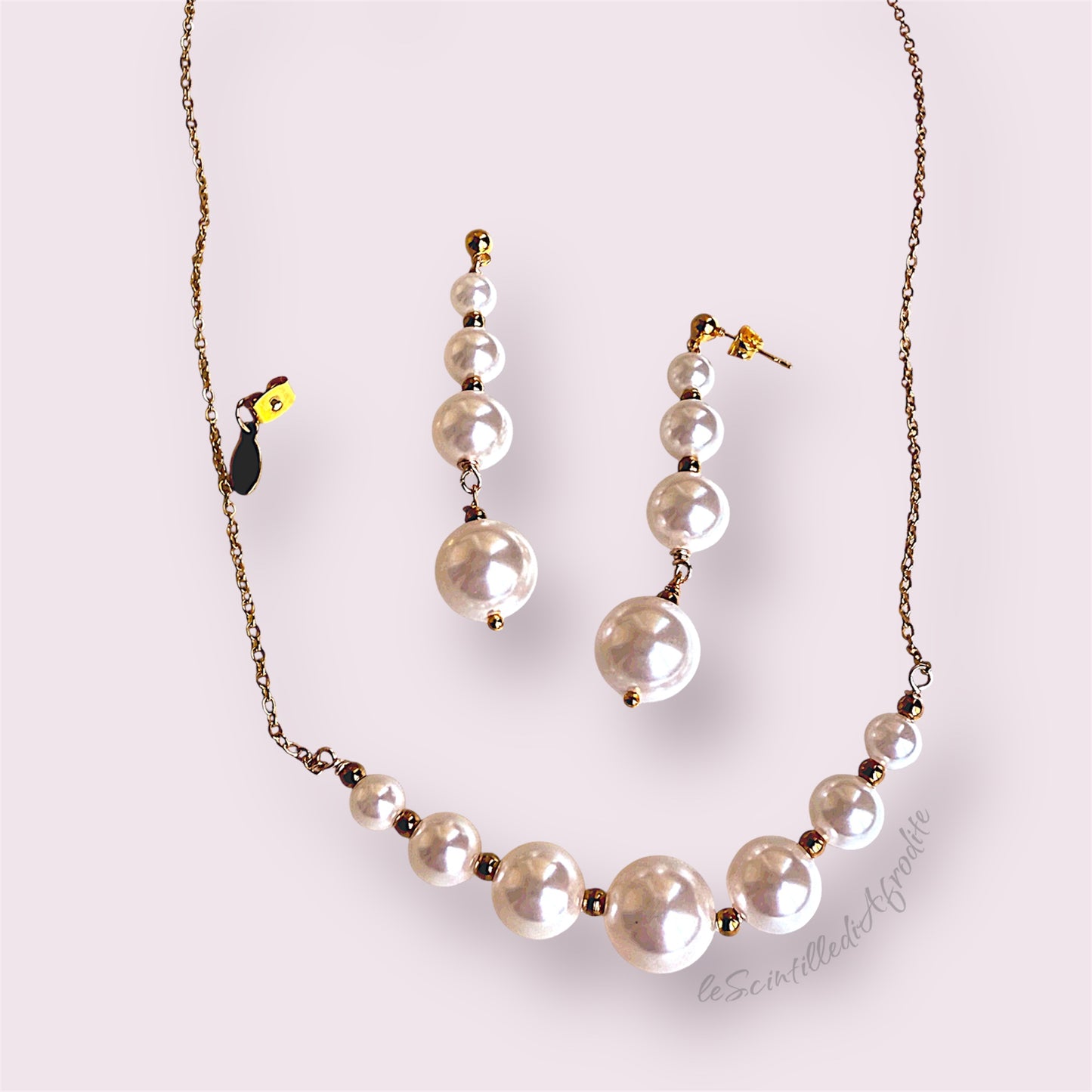 Collana e orecchini Diana✨