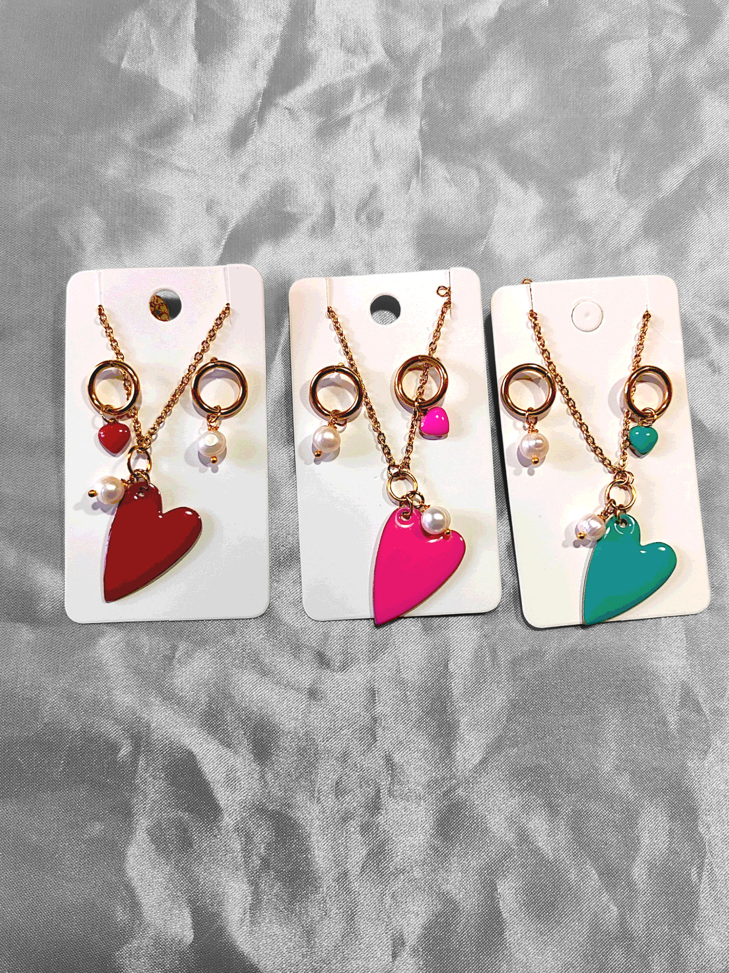 Completo collana e orecchini Big Heart