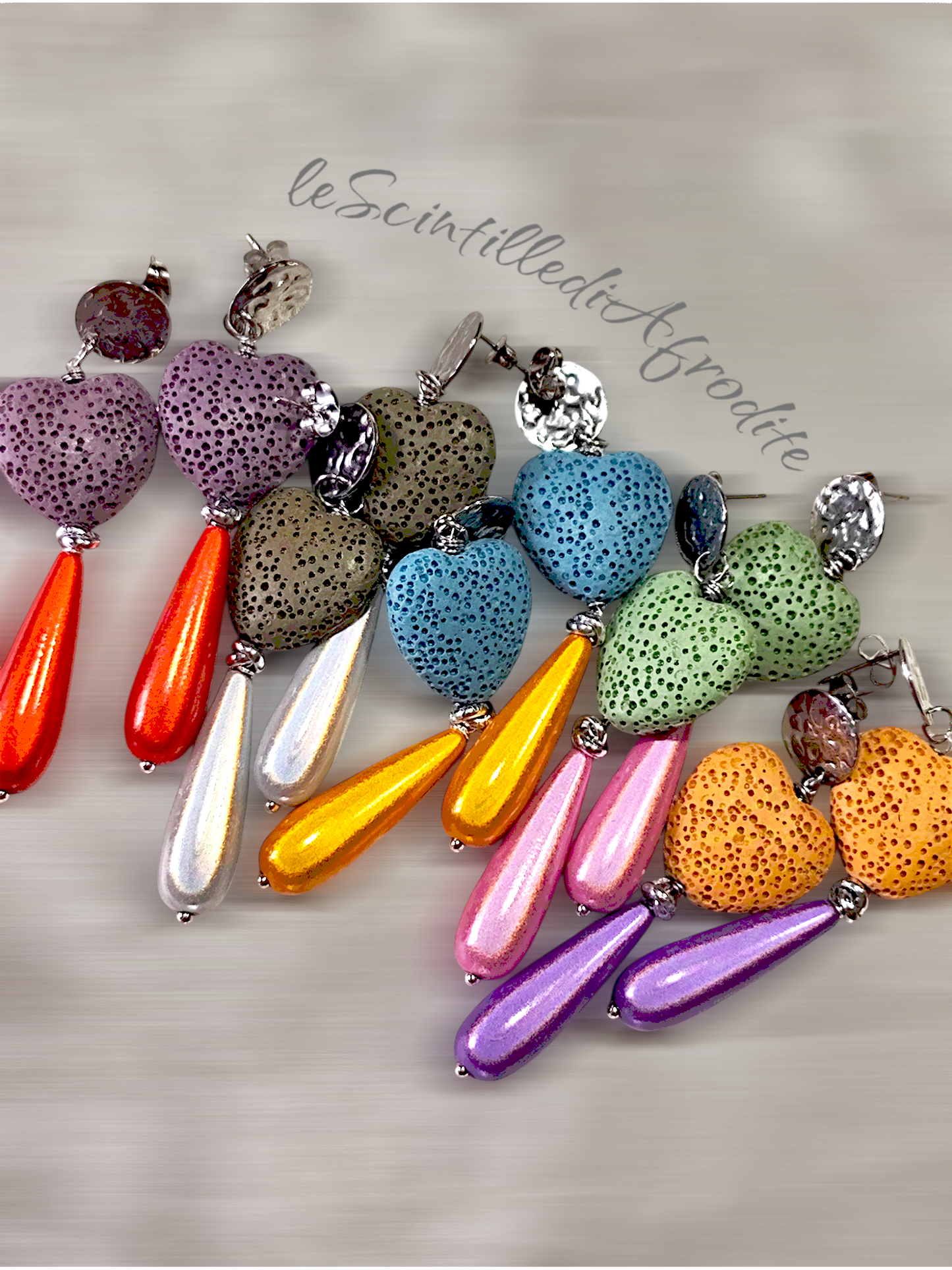 Orecchini StoneHeart 🩶