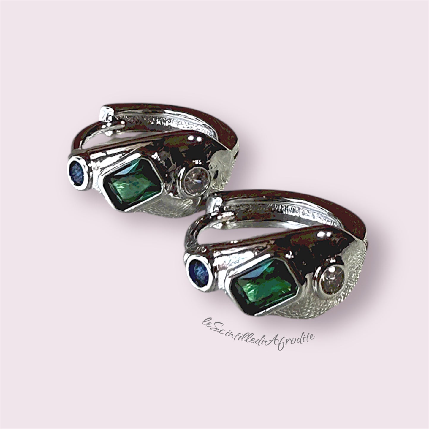 Orecchini hoops mini Gem Drops