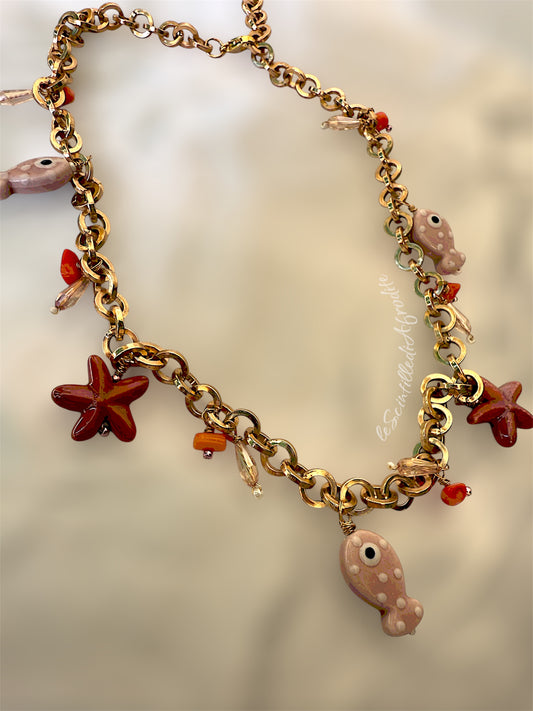 Collana e orecchini Mare di Sogni