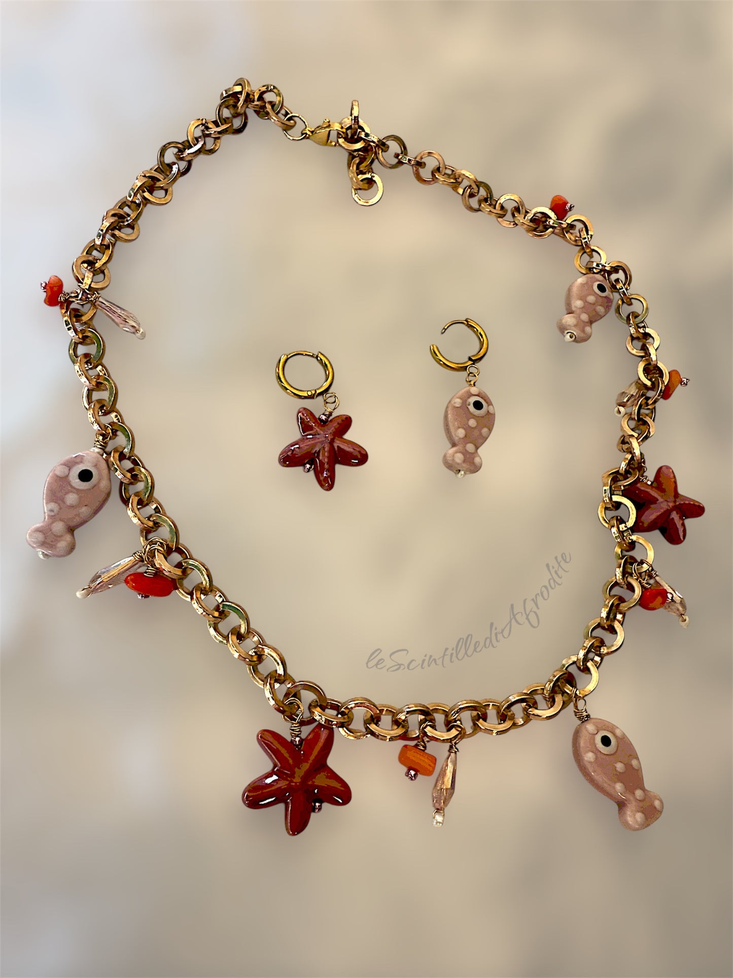 Collana e orecchini Mare di Sogni