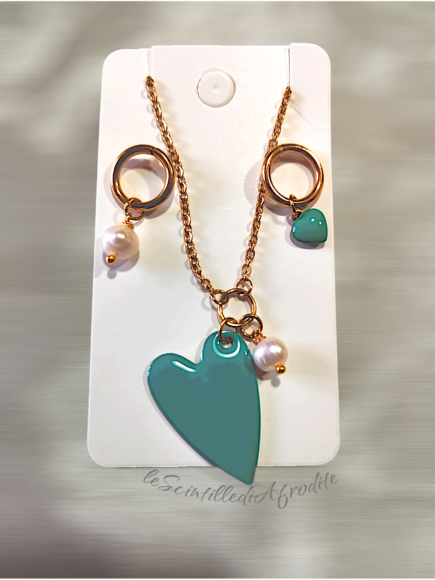 Completo collana e orecchini Big Heart